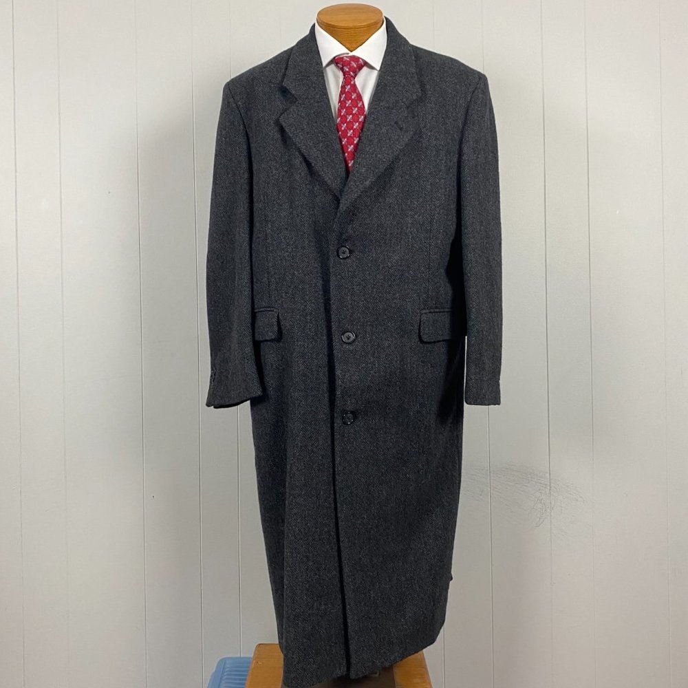 John Ashford Charcoal Men's Trench Coat